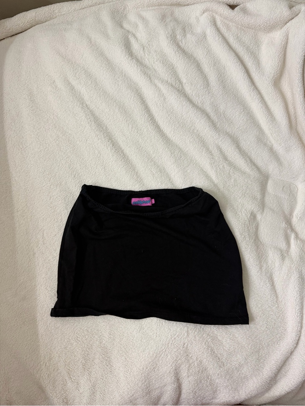 Edikted Black Mini Skirt